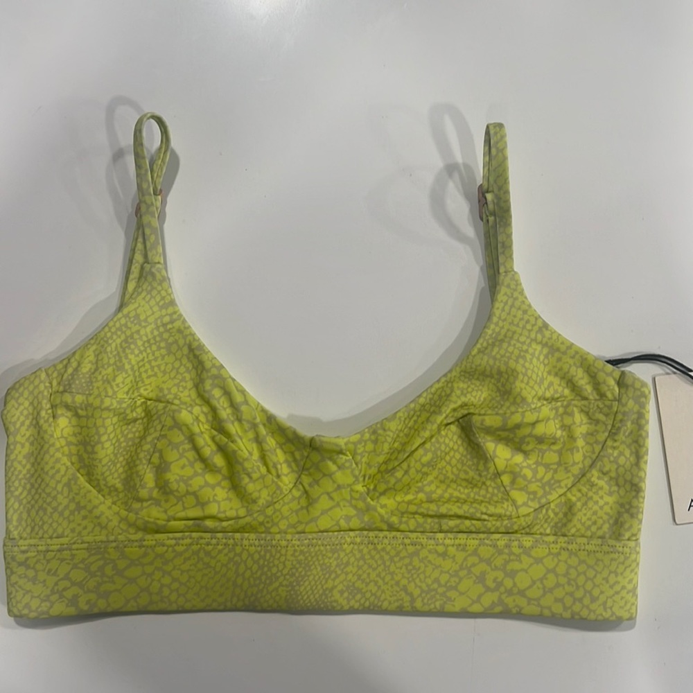 COPY - Acacia Paisley pistachio bralette